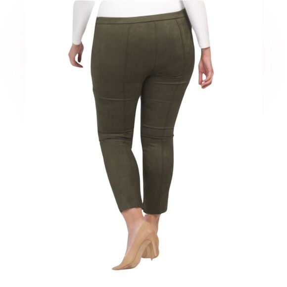 NWT $89 Vince Camuto Plus Pull-On Leggings. Pine forest color. 3X - Picture 2 of 6